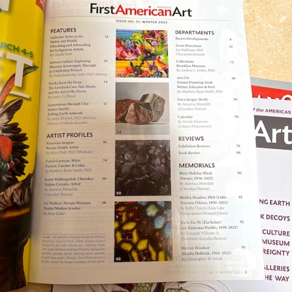 First American Art Magazine: Winter/Spring 2023 Issue. 96 pages. NEW. NWT - Picture 3 of 6